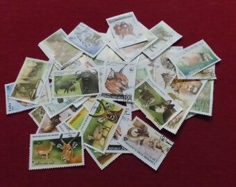 テーマ別切手 50 枚パック - 動物野生動物テーマ - Etsy 日本