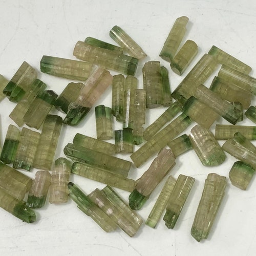 81.15 Cts Natural shops Bi colour Transparent Tourmaline crystals from Afghanistan