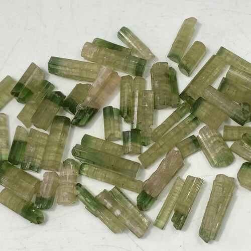 81.15 Cts Natural shops Bi colour Transparent Tourmaline crystals from Afghanistan