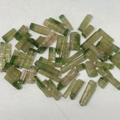 81.15 Cts Natural shops Bi colour Transparent Tourmaline crystals from Afghanistan