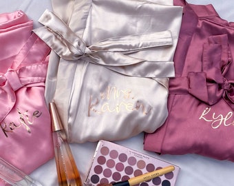 Kimono Robes, Satin Robes, Personalized Robes, Robes Personalized, Kimono Robe, Silk Robe, Be my bridesmaid, Bridesmaid Robe, Bride Robes