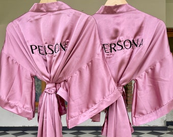 Will you be my bridesmaid, Bridesmaid getting ready outfit, Mother of the bride robe plus size, plus size robe, Robes Personalized