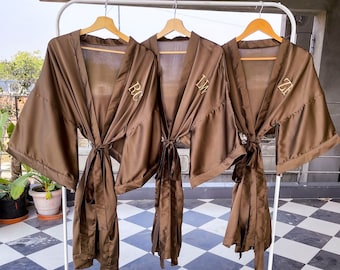 Satin Robes, Personalized Robes, Bridal Party Robes, Bridal Robes for bride, Bridesmaid robe, Bridesmaid Robes, Bride Robe, Bride Robes