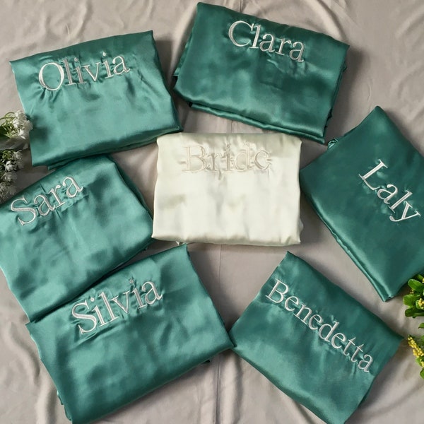 embroidered wedding robe