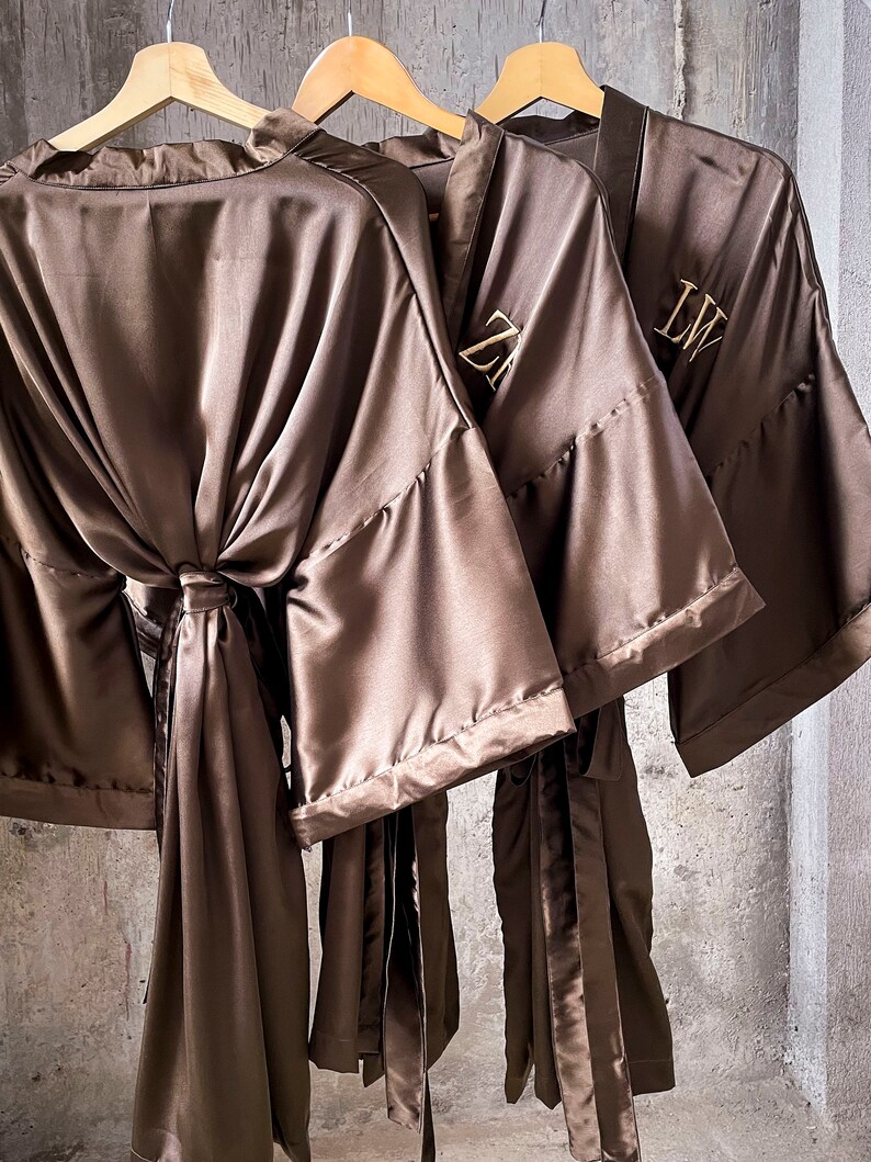 Bridesmaid Robes Set of 4 Bridesmaid Robes Set of 6 Satin Etsy