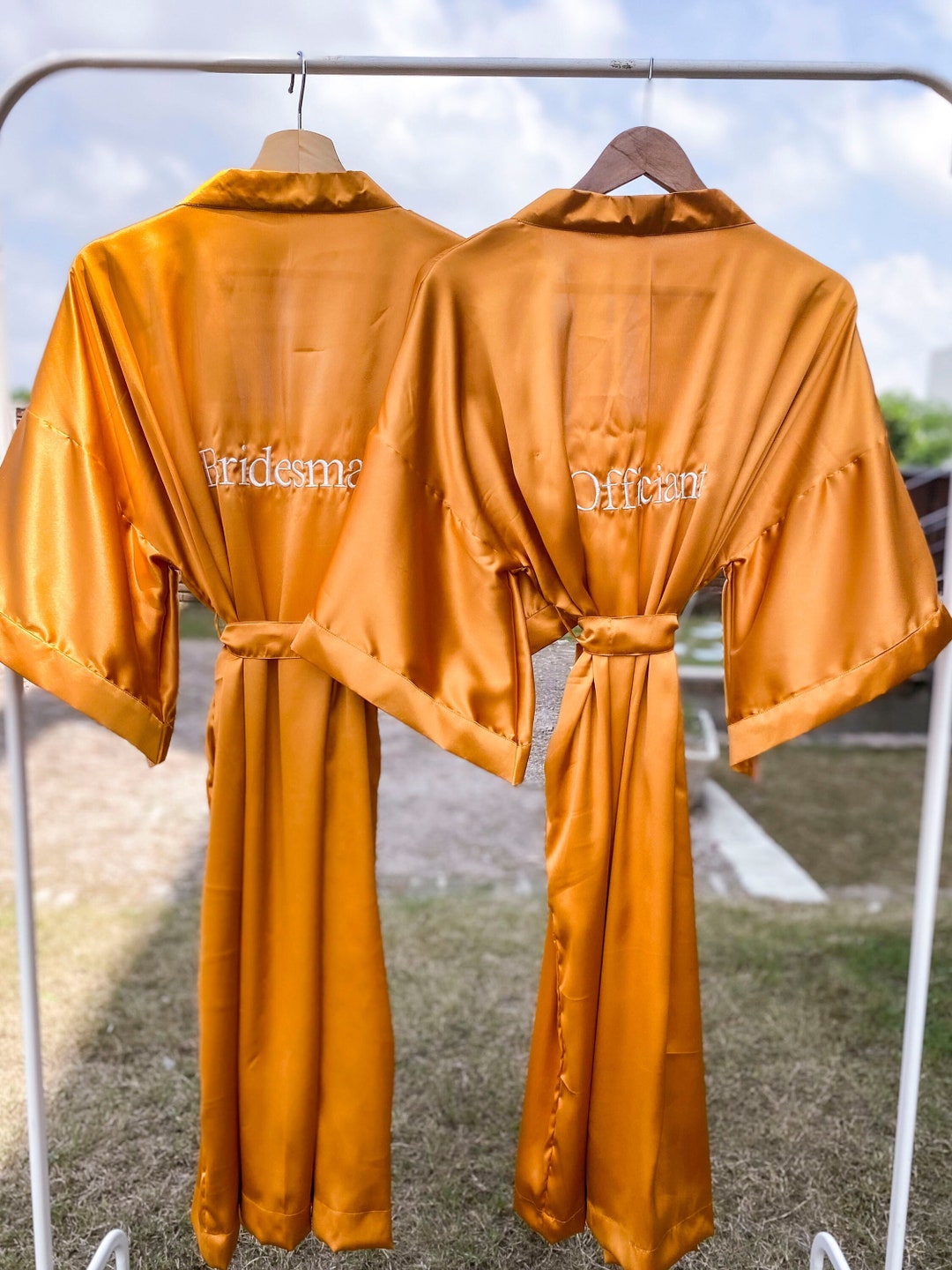 Bride Robe for Wedding Day, Kimono Robe Women Silk, Plus Size Bride