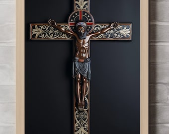 Black Christ Crucifix, VERSION 4