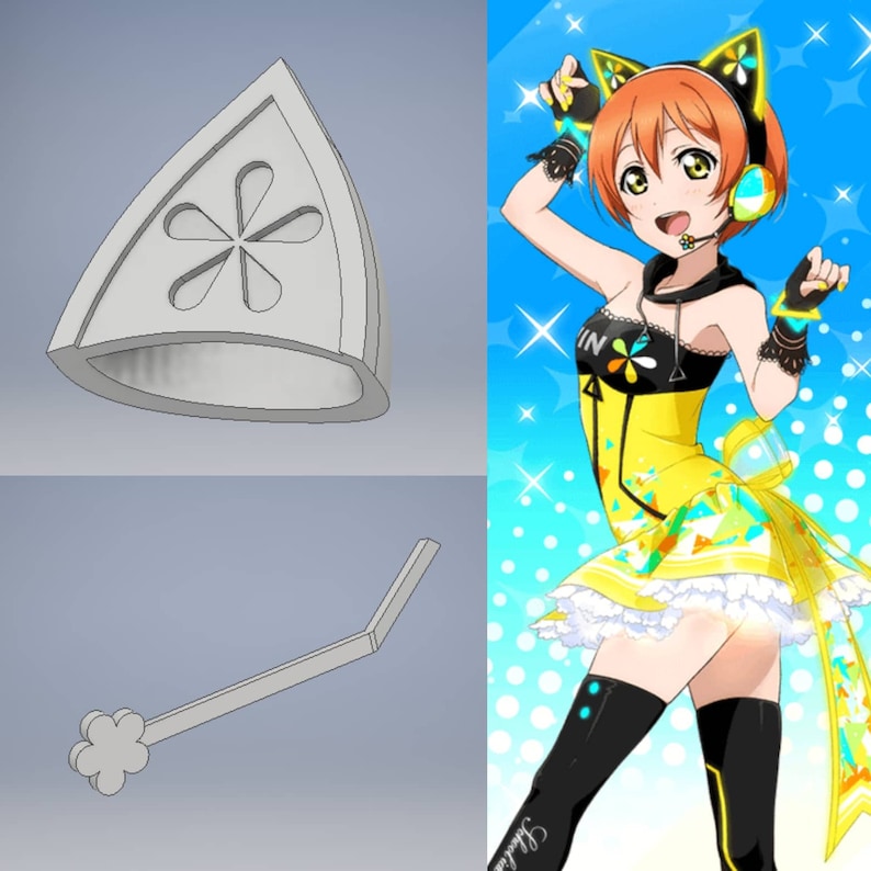 Love Live Cyber headset 3D models Rin Hoshizora Eli Ayase