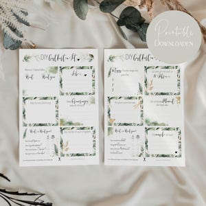 Download - DIY-gastenkaarten set van 12 - om zelf te printen - Digitale kaarten in PDF-formaat voor het gastenboek