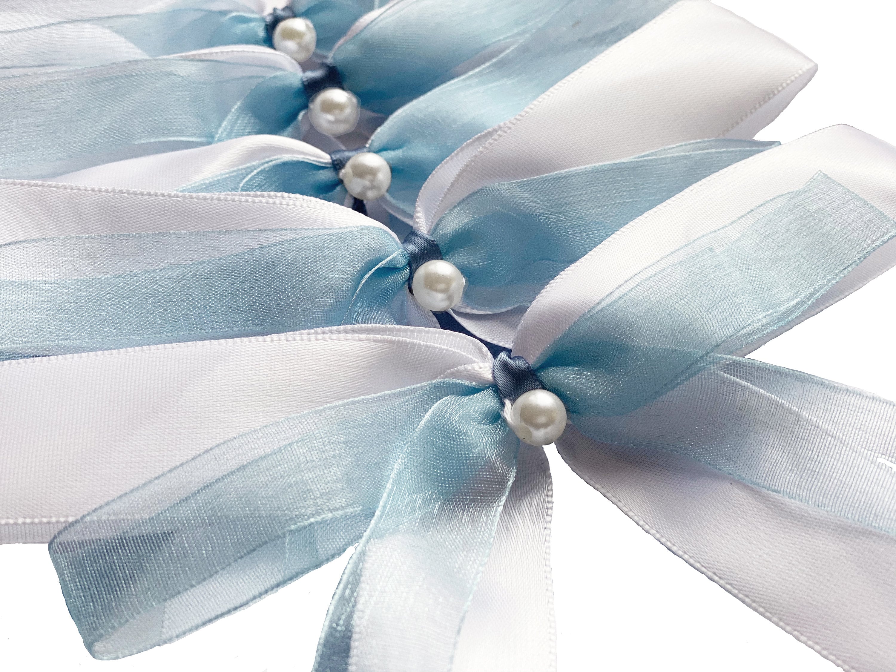 10 Stück Geschenkschleifen Groß - Blaue Metallische Schleifen Für Partys