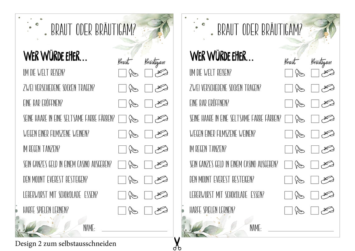 Download Übereinstimmungsspiel Hochzeit Zum Selbstdruck | Etsy