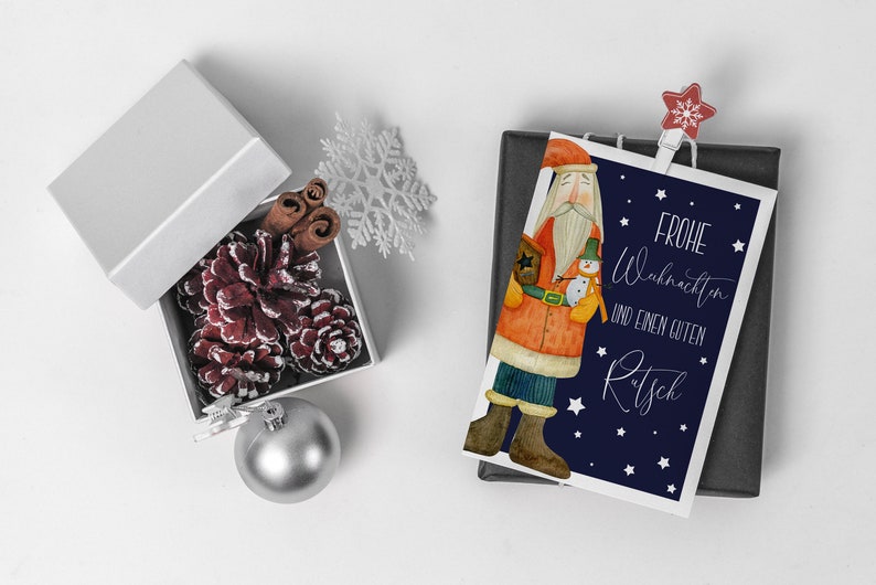 32 Weihnachtspostkarten Weihnachts-Postkarten Set Weihnachtskarten zum versenden an Weihnachten-Grußkarte-Weihnachtspostkarte Bild 5