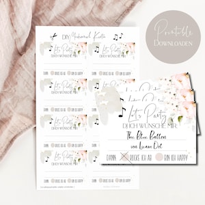 Download Musik Wunschkarten Hochzeit - DIY Selbstdruck _Caitlin