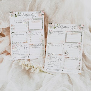 60 Wedding Guest Book Cards -Caitlin