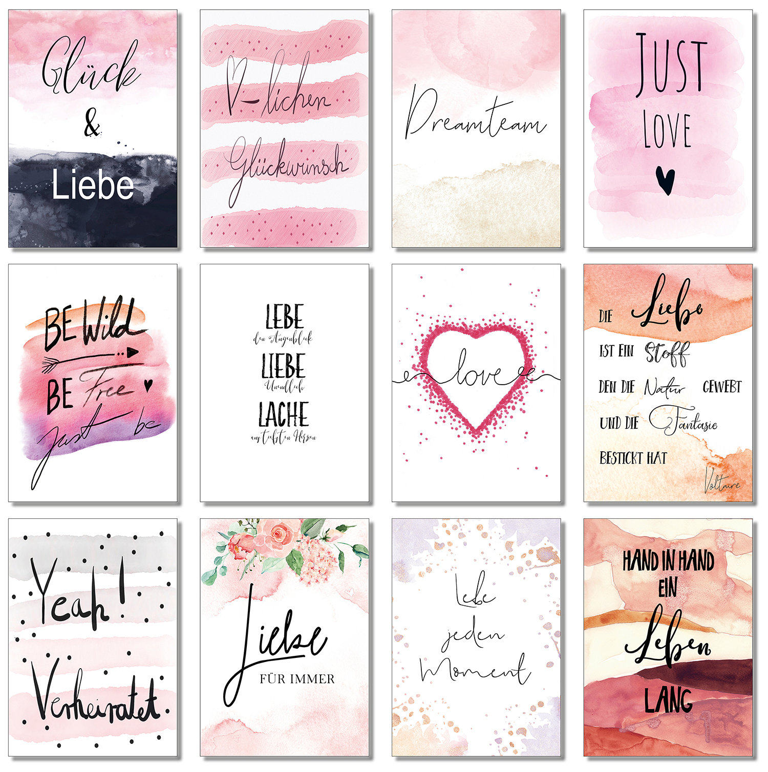52 Postkarten jede Woche eine Karte ein Jahr lang Etsy