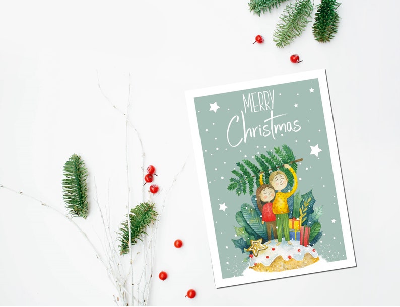 16 Christmas postcards SET 1 great Christmas postcards Christmas cards greeting cards for friends and family at Christmas image 5