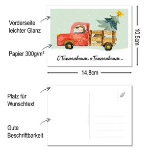 16 Weihnachtspostkarten Set 2 tolles Weihnachts-Postkarten Set Weihnachtskarten Grußkarten für Freunde und Familie zu Weihnachten Bild 6