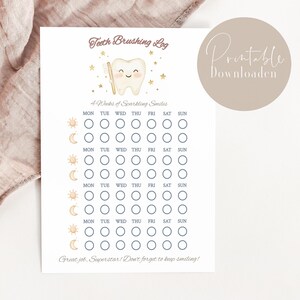 Poetslogboek afdrukbaar | Tandenfee | 8,5x11 PDF-set | Magische Kindermijlpaal | Sophia