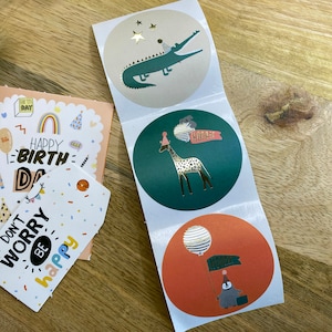 Geschenkaufkleber Sticker Geburtstag