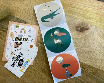 Geschenkaufkleber Sticker Geburtstag