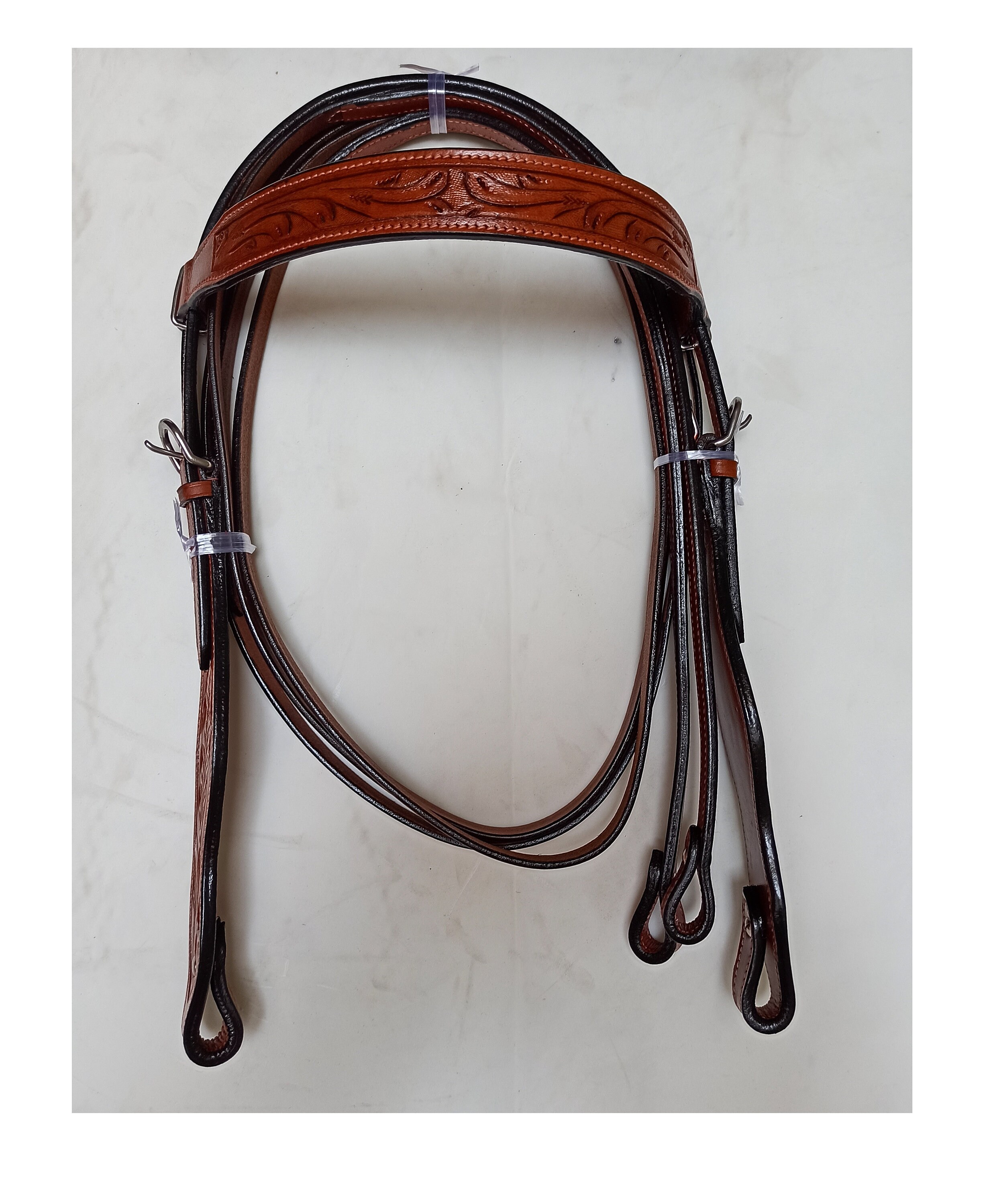 Western saddle with matching Headstall & Breastplate Tan Etsy