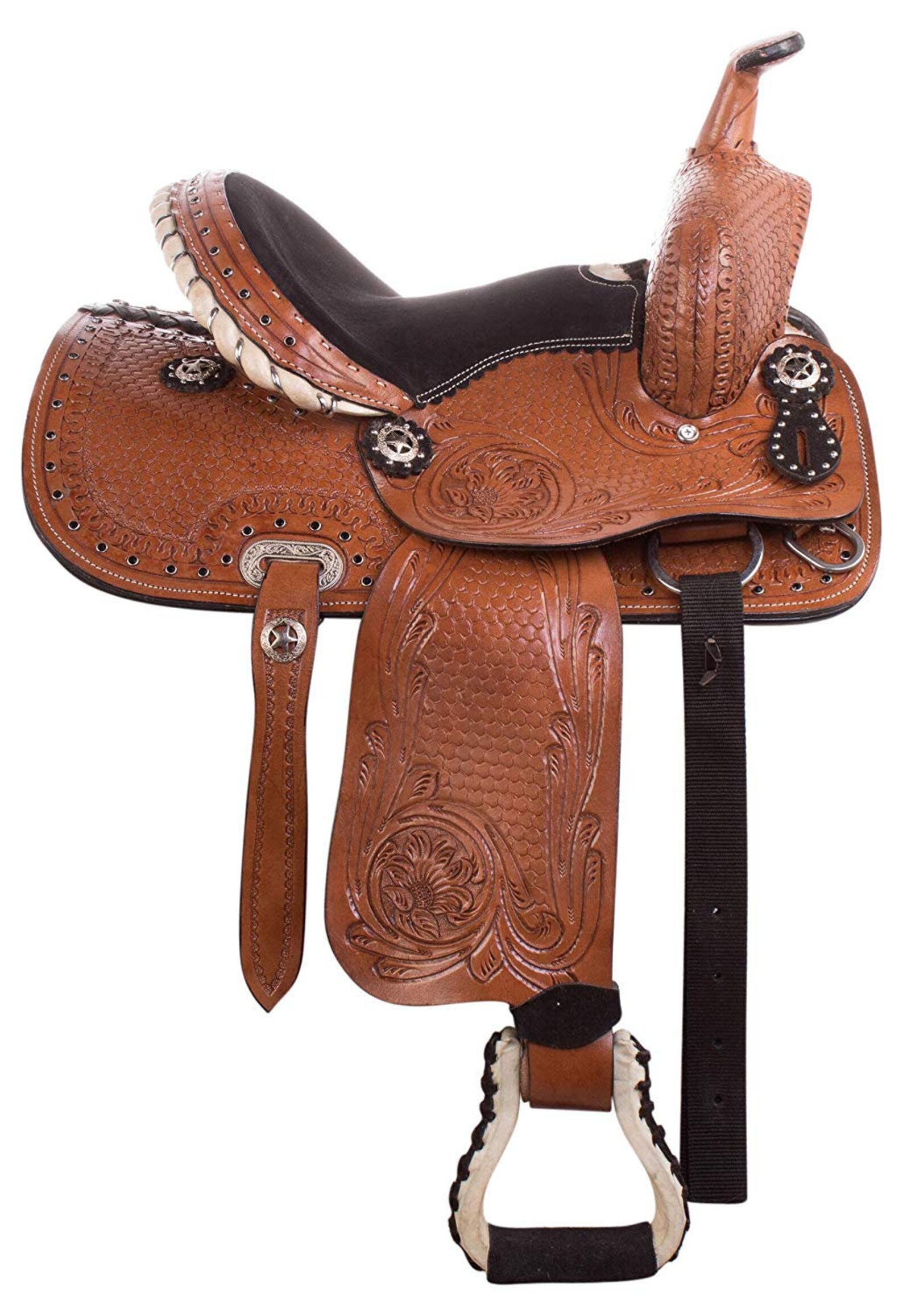 Selle Western WILDRACE – Cuir Endurance Barrel Racing – Fabriquée En Inde