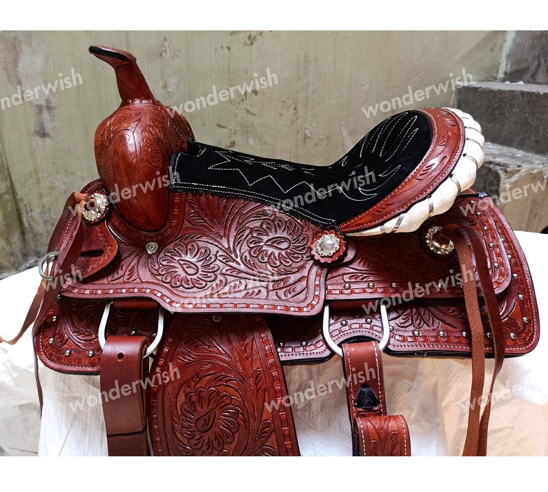 Western Racing Horse Saddle Gaited Bars Padded Seat Pleasure Etsy