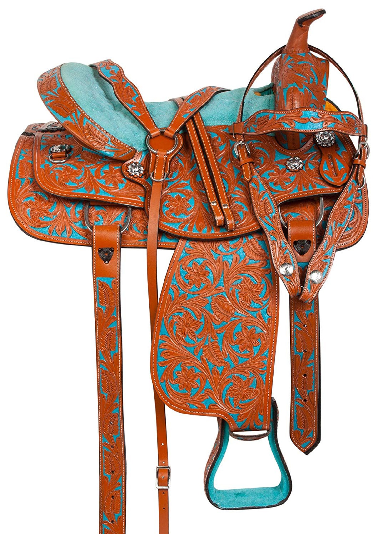 Western Barrel Show Leather Horse Saddle Tack FREE SHIP Etsy