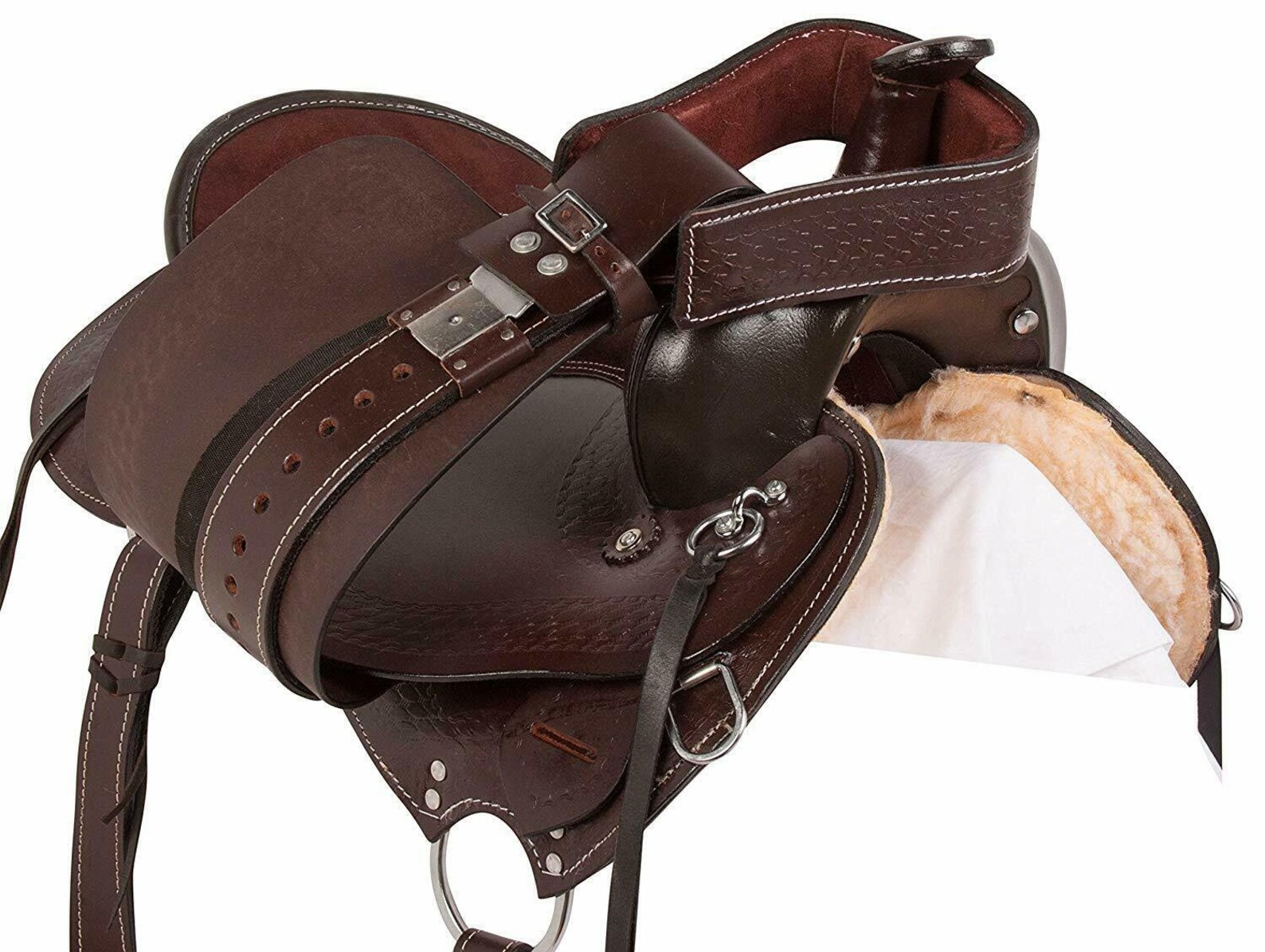 Ensemble selle cuir endurance marron Gaited Western Pleasure