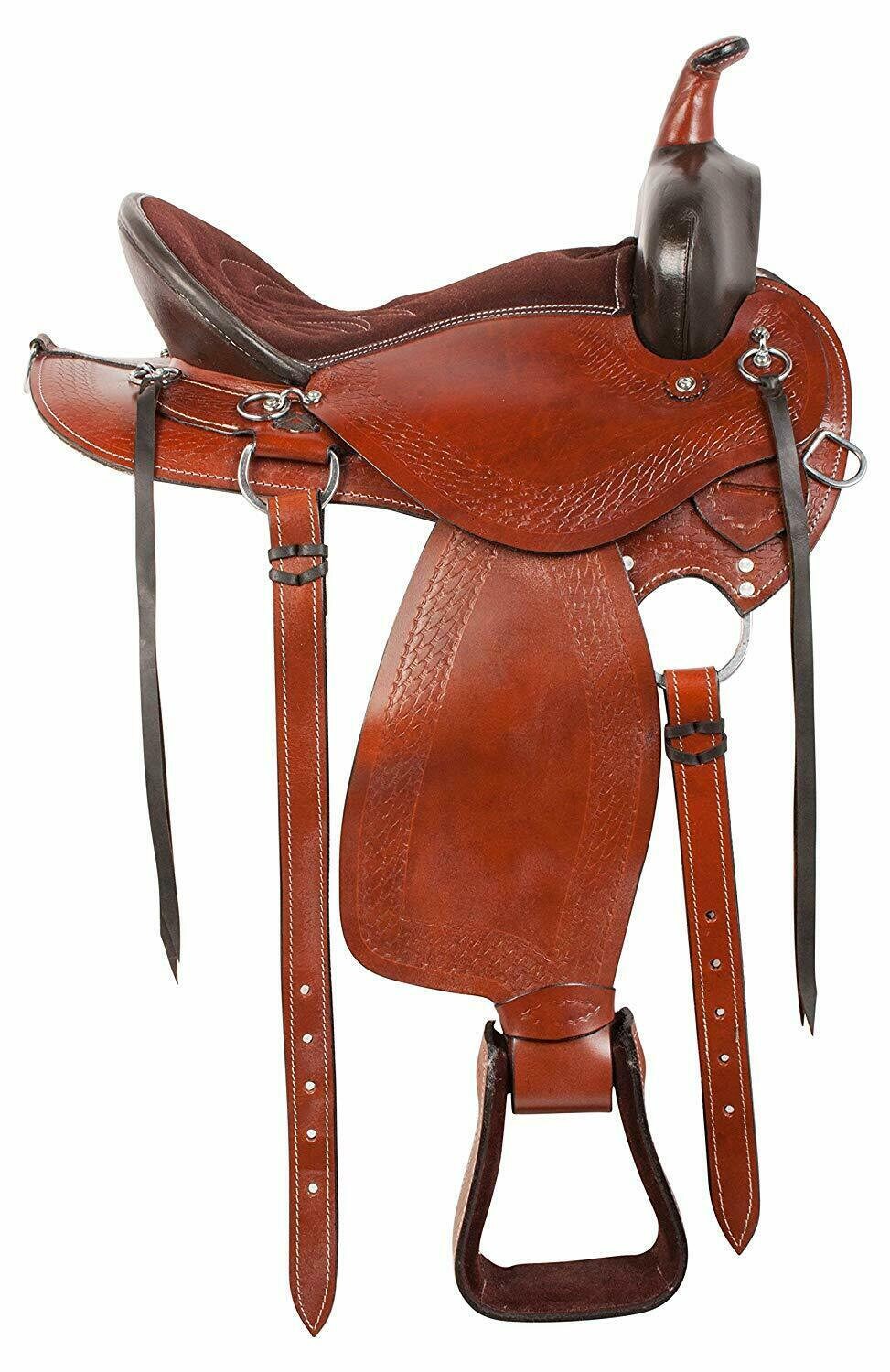 Western Saddle Brown Horse Western Saddle Close Contact Trail Etsy