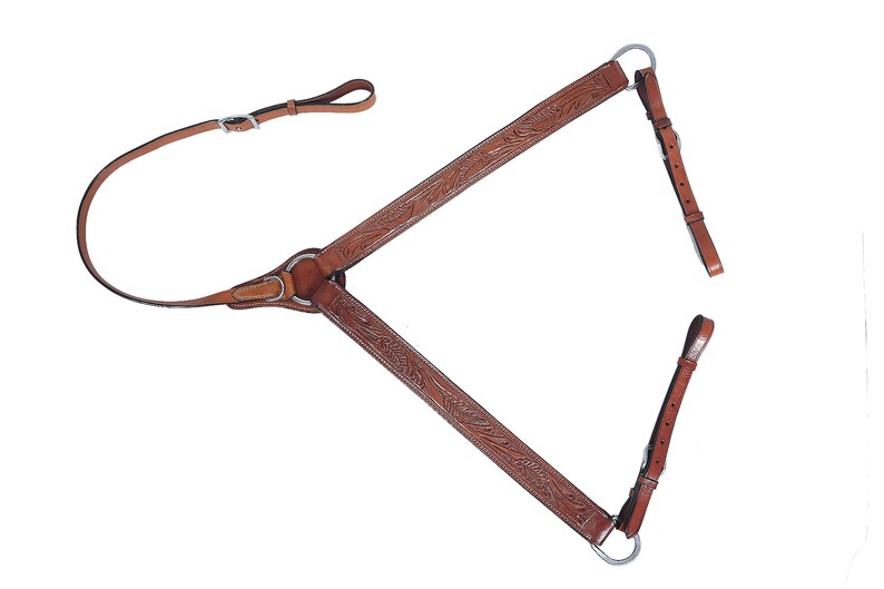 Western Saddle With Matching Headstall & Breastplate Tan Black Etsy