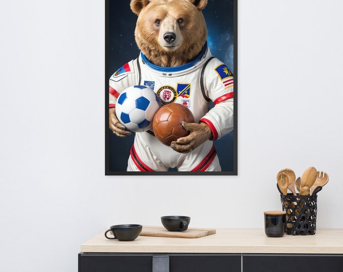 Bear in space suit beautiful addition to play activity room