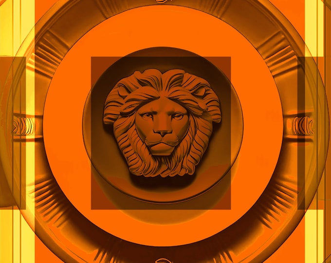 Beautiful Lion logo motif, Italian vibes, taste of Italy scarf.