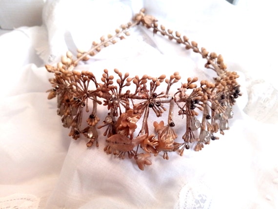 Antique wedding crown/vintage crown /old bridal cr
