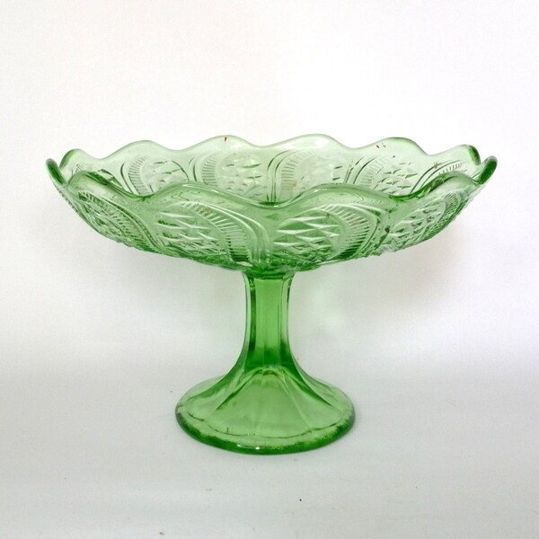 Glass Cake Stand Etsy