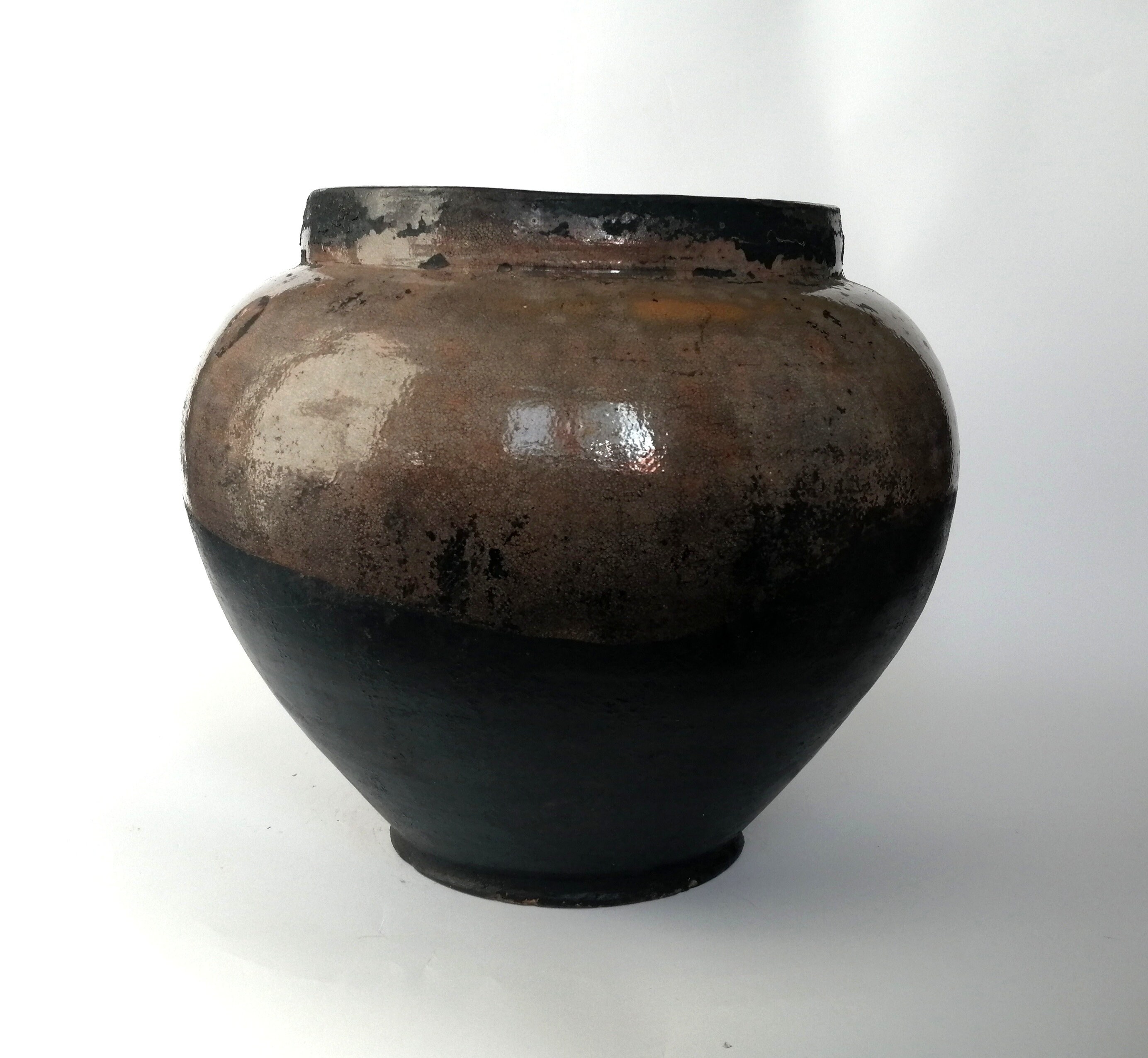 Alte hohe Outdoor-schwarze Vase. Sehr große antike schwarze | Etsy