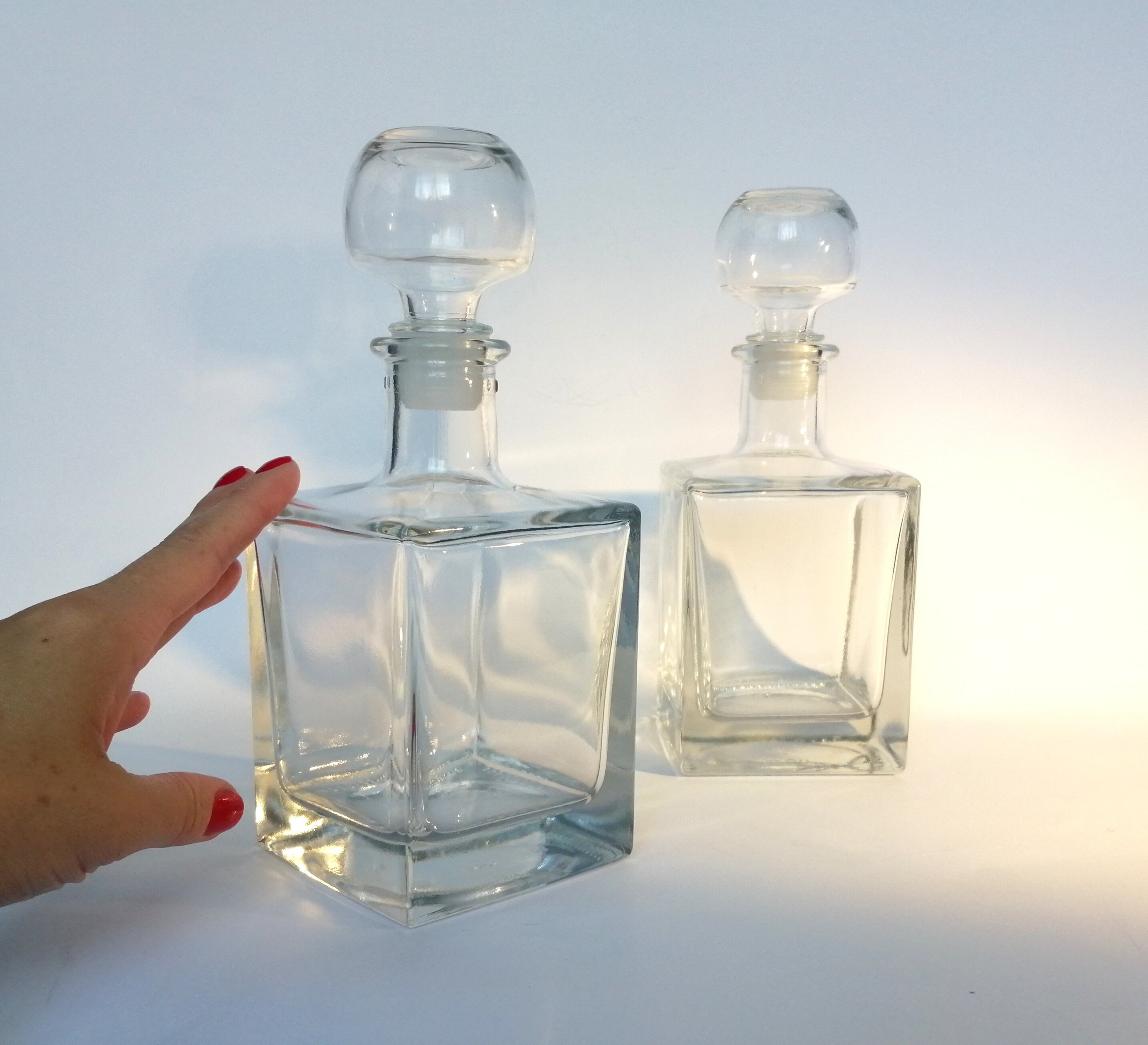 square whiskey decanter