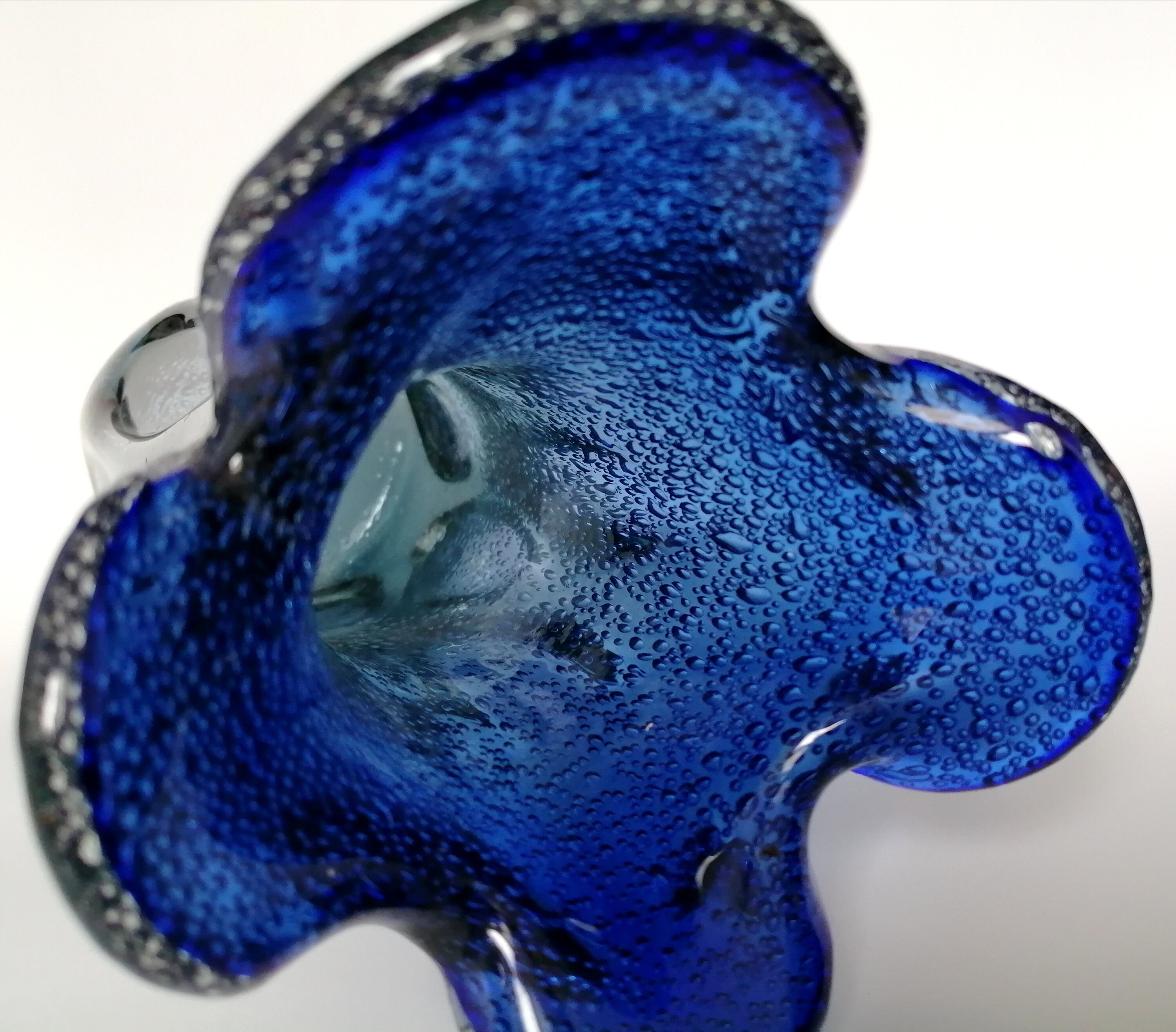 Large vintage navy blue vase. Mid century modern cobalt blue Etsy