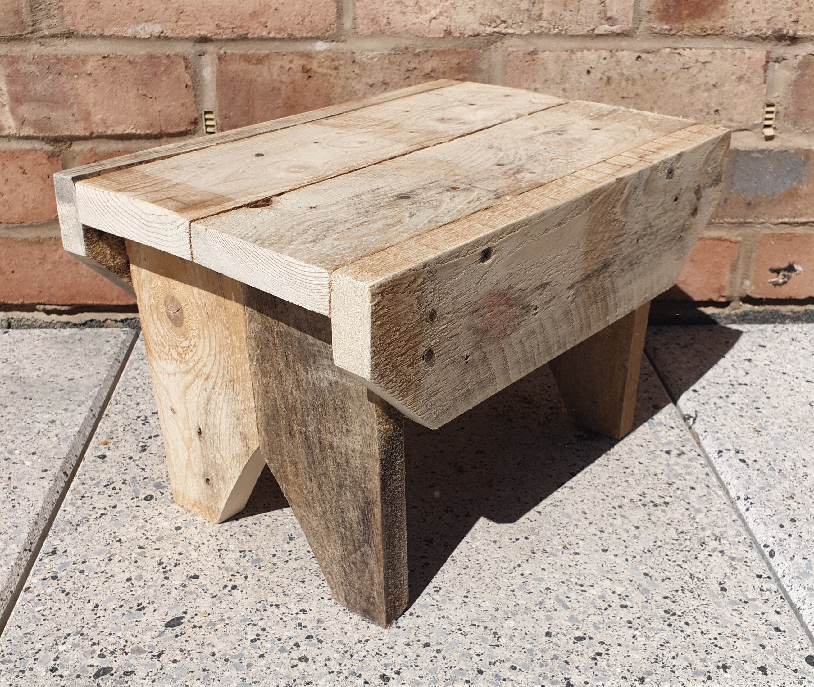 Small Rustic Bench Stool Etsy