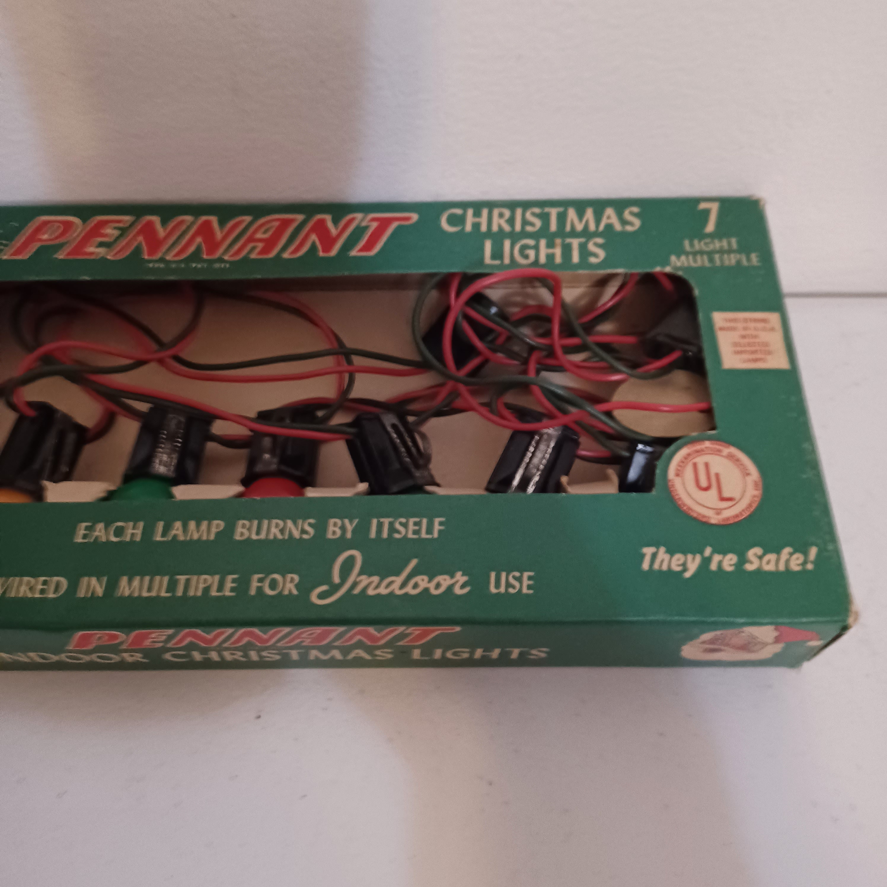 Pennant Indoor Christmas Tree Lights Original Box Works Vintage Etsy