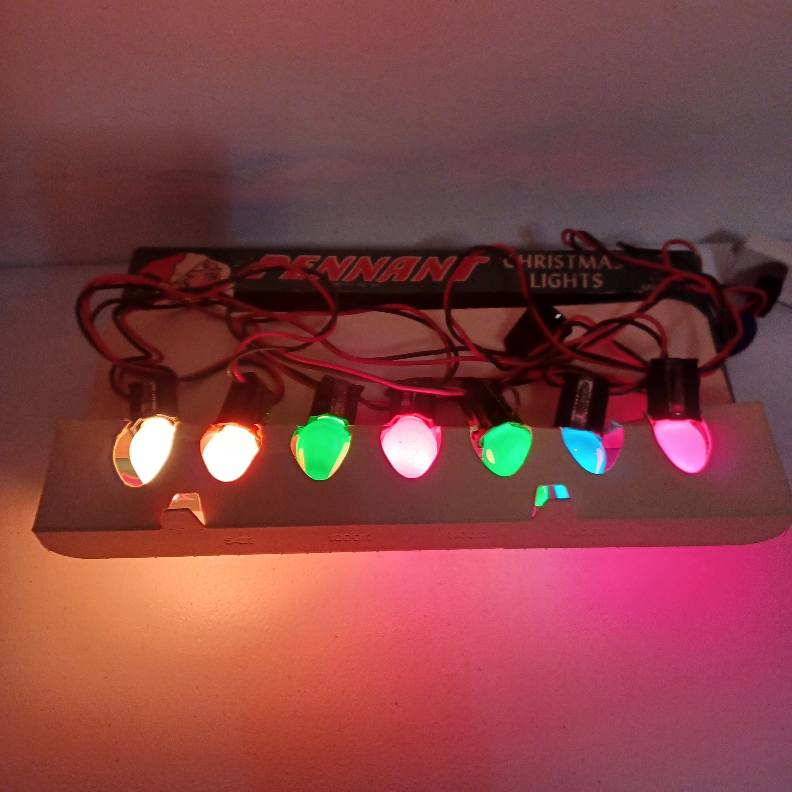 Pennant Indoor Christmas Tree Lights Original Box Works Vintage Etsy