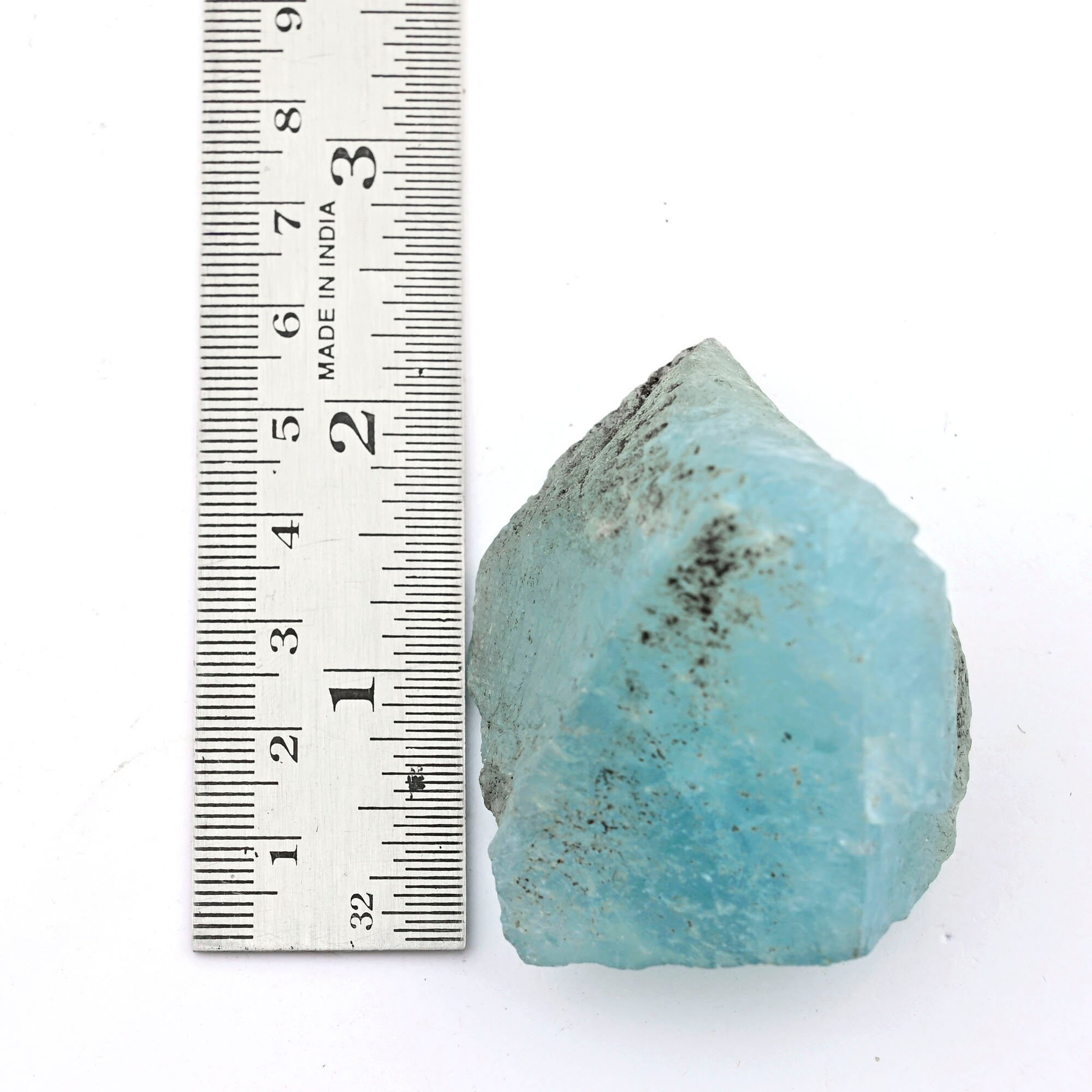 原石アクアマリン：天然ブルークリスタルクラスター、3月の誕生石