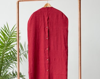 Borsa porta abiti in lino, borsa porta abiti da appendere, borsa porta abiti da guardaroba, regalo per lei, borsa porta abiti da sposa, borsa da viaggio, borsa per abiti, borsa per vestiti