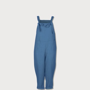 linen look dungarees