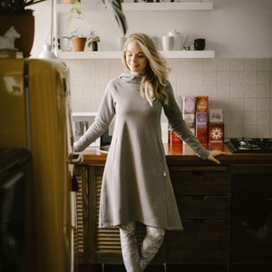 Sweatshirt Dress With Hood Womens Clothing Spring Dress for
