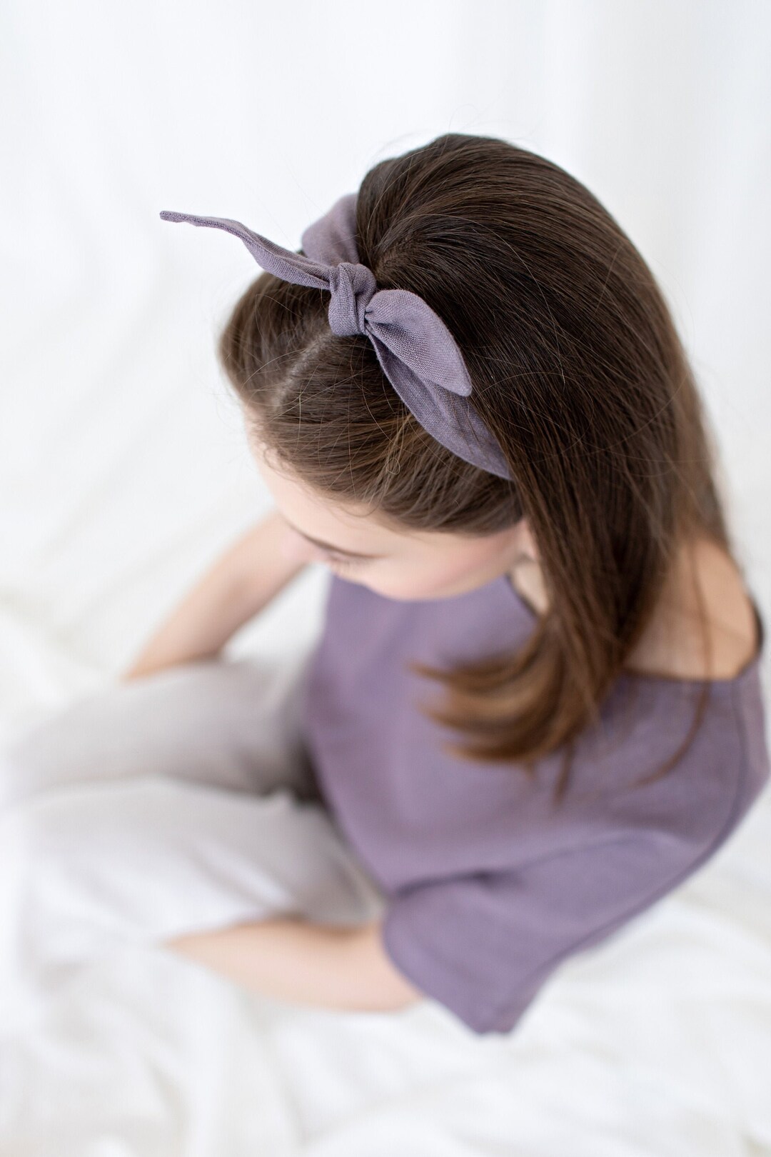 Fascia Per Capelli Con Nodo A Fiocco A Forma Di Coniglio - Foto 8