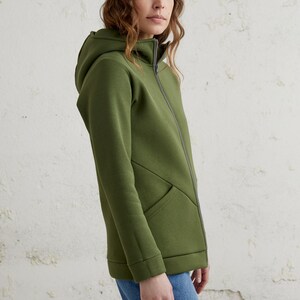 Hoodie med dragkedja, Vinterhoodie, Unika sista minuten-presenter, Damkläder, Jackor och kappor, Casualhoodie, Varm hoodie med fickor bild 4