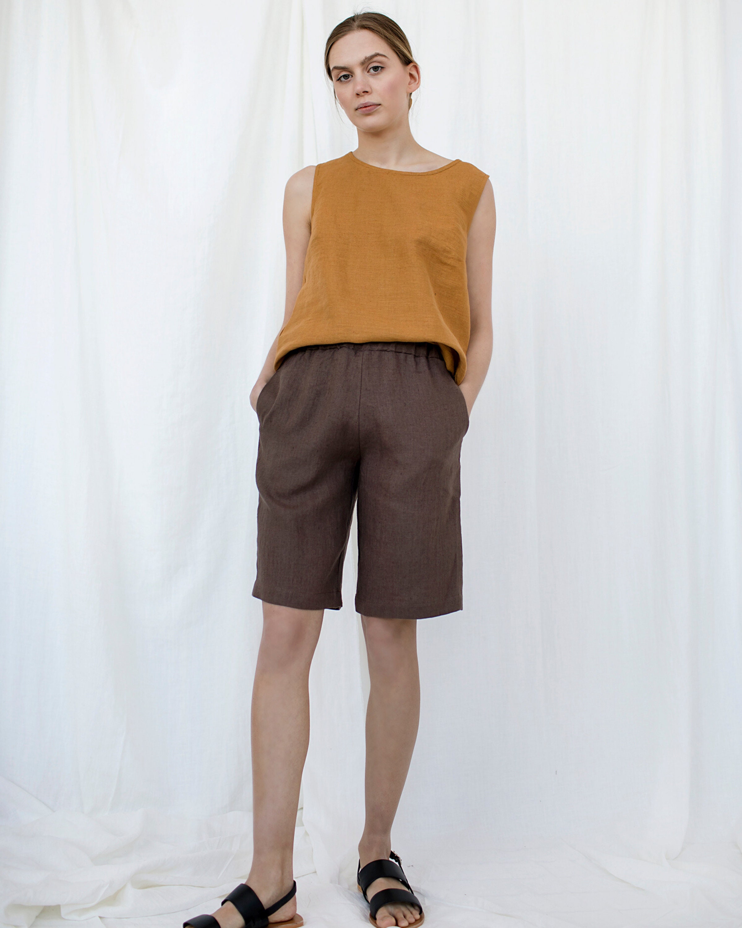Linen Ronnie Shorts main image 0