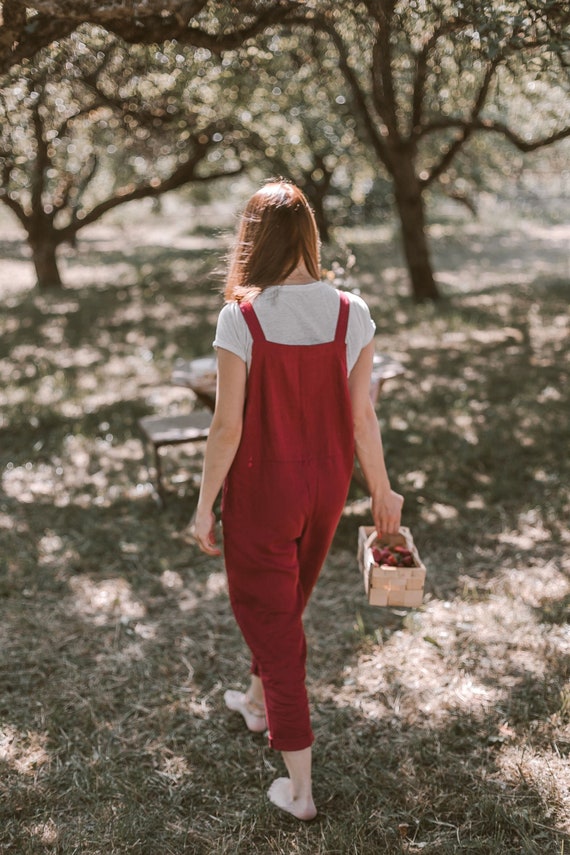 Nothing Basic Jumpsuit Red – Queen Things Boutique