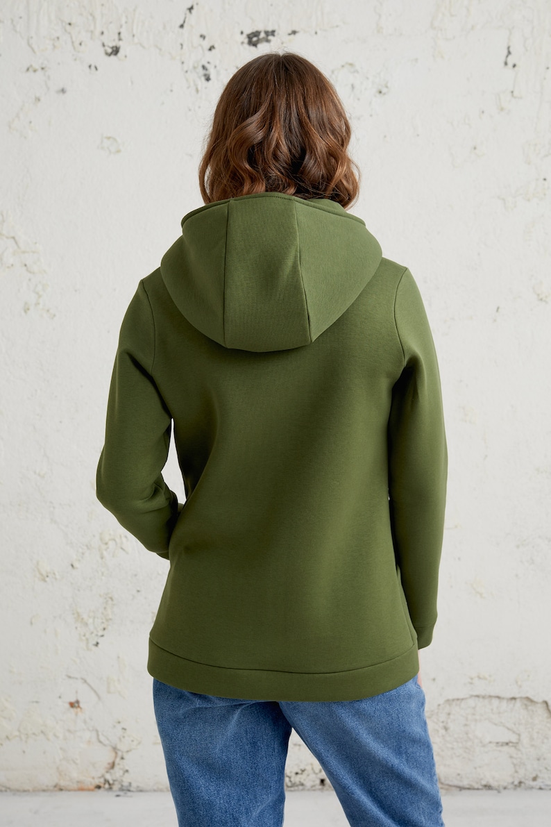 Hoodie med dragkedja, Vinterhoodie, Unika sista minuten-presenter, Damkläder, Jackor och kappor, Casualhoodie, Varm hoodie med fickor bild 5